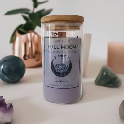 full moon candle